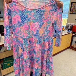 Lilly Pulitzer Pink and Blue Floral Dress